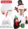 6Ft Christmas Inflatables Christmas Decorations Outdoor, Inflatable Snowman Penguin Blow up Yard Decorations with Rotating LED Lights for Indoor Outdoor Christmas Decorations Yard Garden Decor